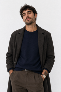 Pullover Girocollo Navy Blu da Uomo