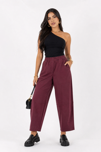 Pantalone Vino Wide Fit Donna
