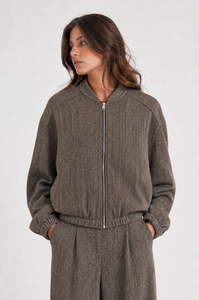 Giacca bomber da donna con zip
