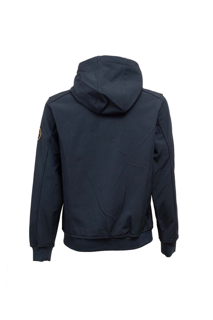 Giubbino blu corto con cappuccio di Aeronautica Italiana