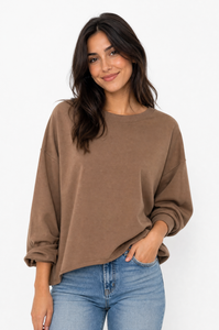 Felpa Donna Girocollo Oversize
