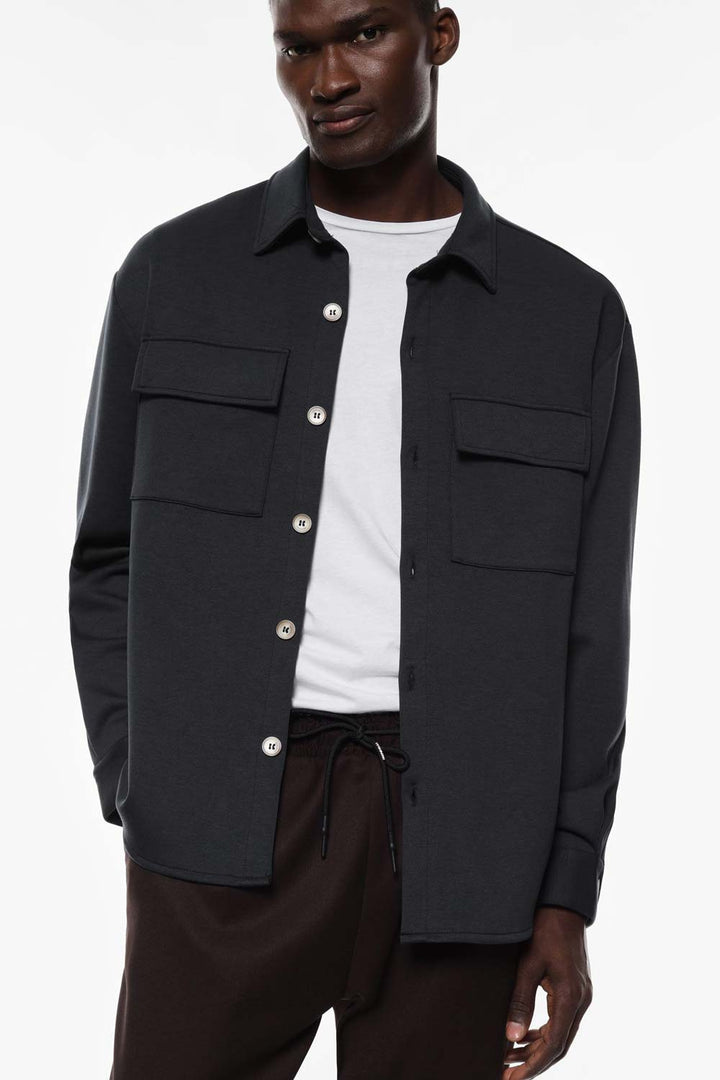 Camicione nero con tasche Imperial