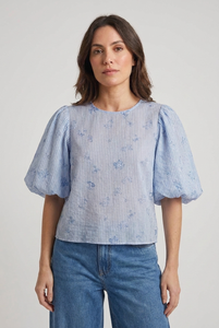 Blusa con maniche a palloncino