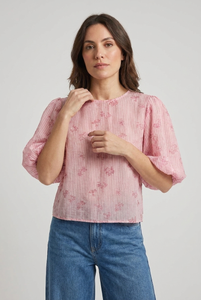 Blusa con maniche a palloncino