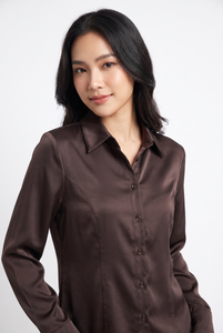 Camicia in  satin.