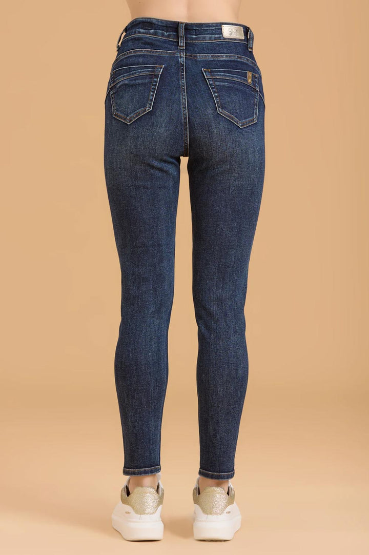 Jeans capri con spacchetti di Griffai