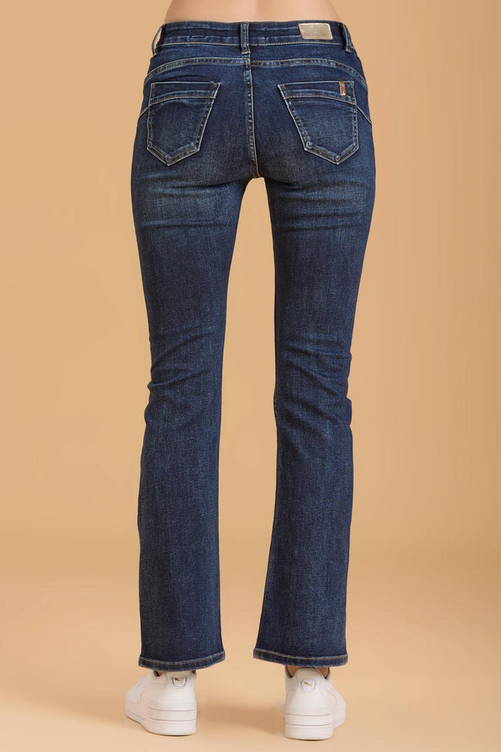 Jeans a zampa scuro di Griffai