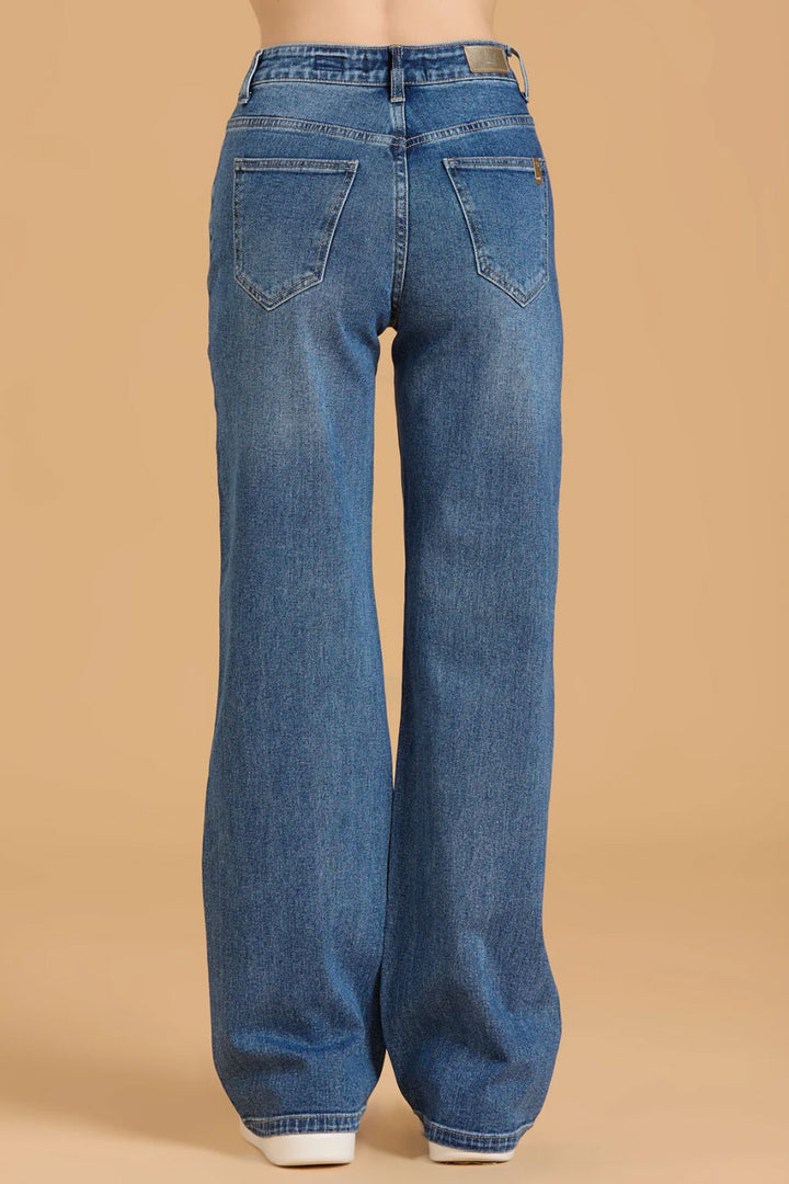 Jeans flare con strass di Griffai