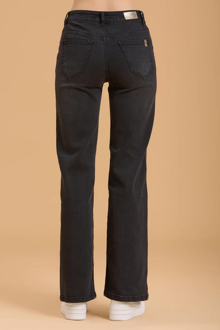 Jeans nero palazzo di Griffai