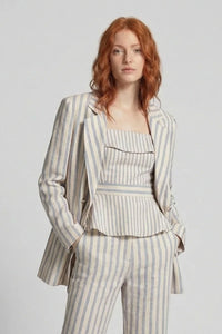 Blazer donna a righe Duelos