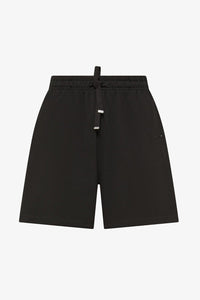 Bermuda Sweatshorts piquet nero