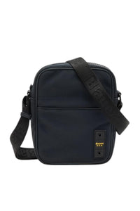 Borsello blu in tessuto Blauer