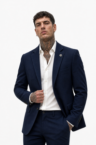 Giacca da uomo sartoriale blue navy