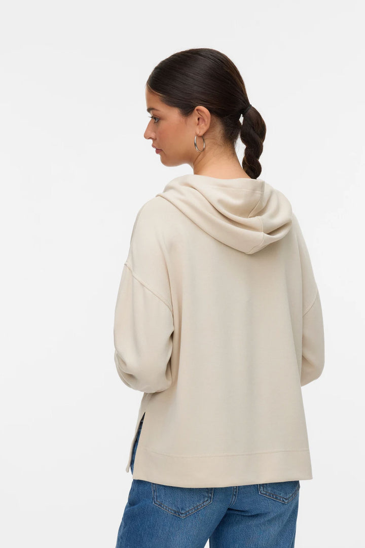 Felpa beige con cappuccio Vero Moda