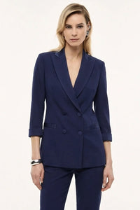Blazer doppiopetto donna blu