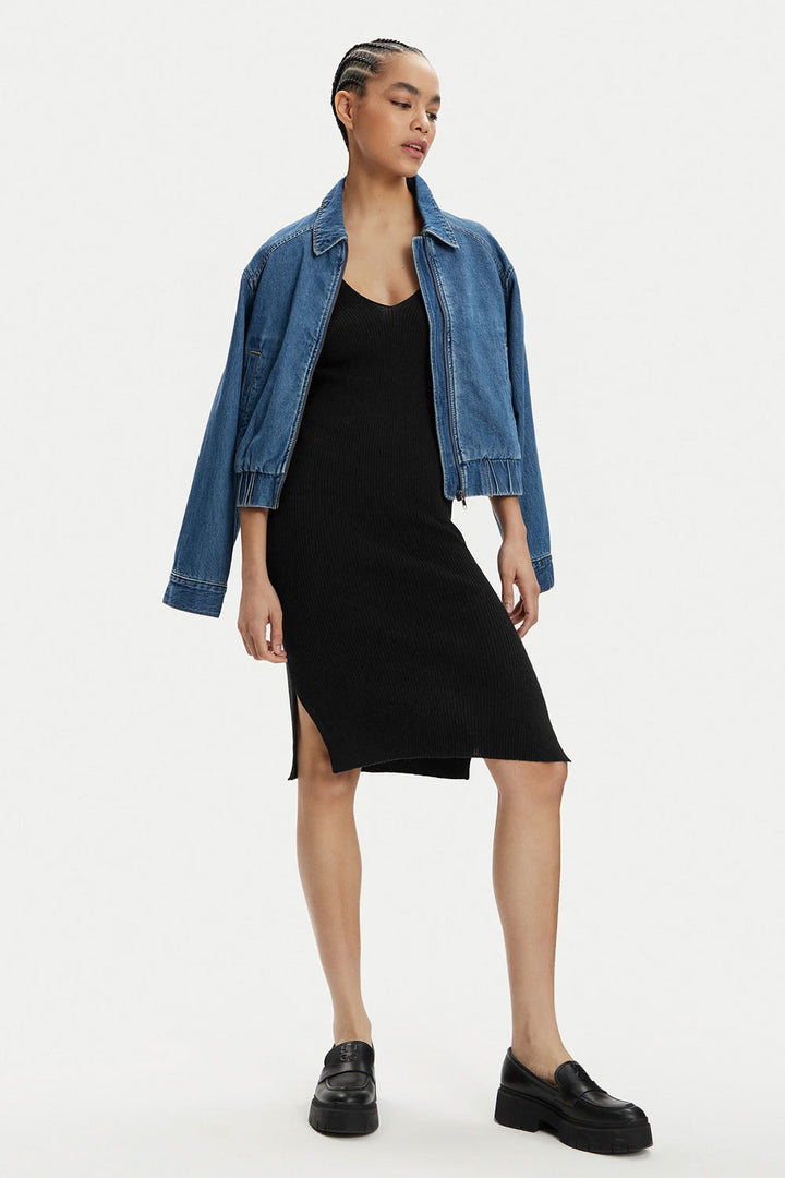 Abito nero in maglina slim fit Only