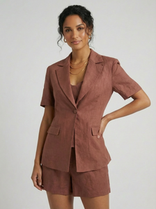 Blazer donna in lino Loops