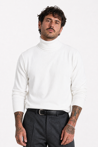 Pullover Dolcevita Bianco da uomo