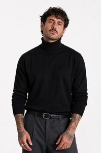 Pullover Dolcevita nero da Uomo