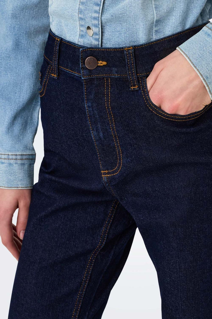 Jeans bootcut dark blue denim di JDY