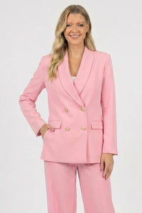 Blazer doppiopetto rosa Moon