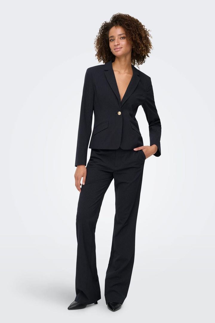 Pantalone blu gessato di Only