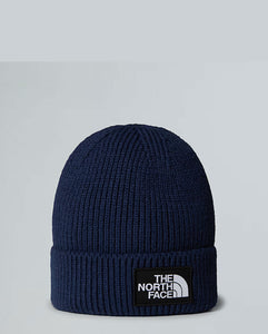 Beanie blu a coste di The North Face
