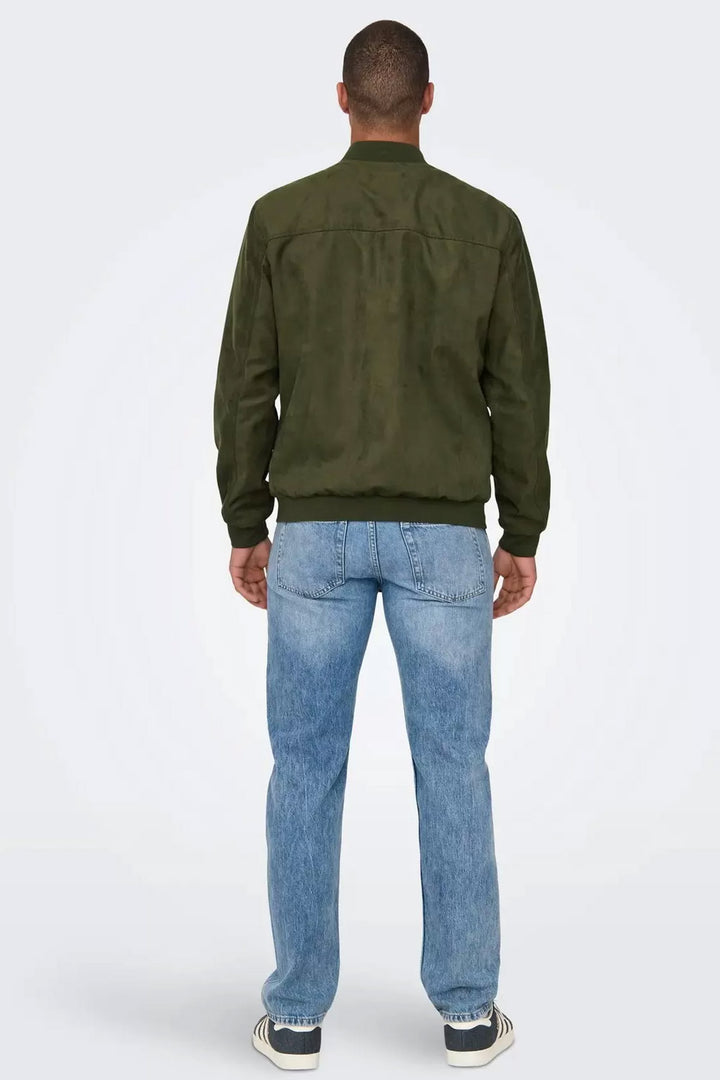 Giubbino verde stile bomber Only&Sons