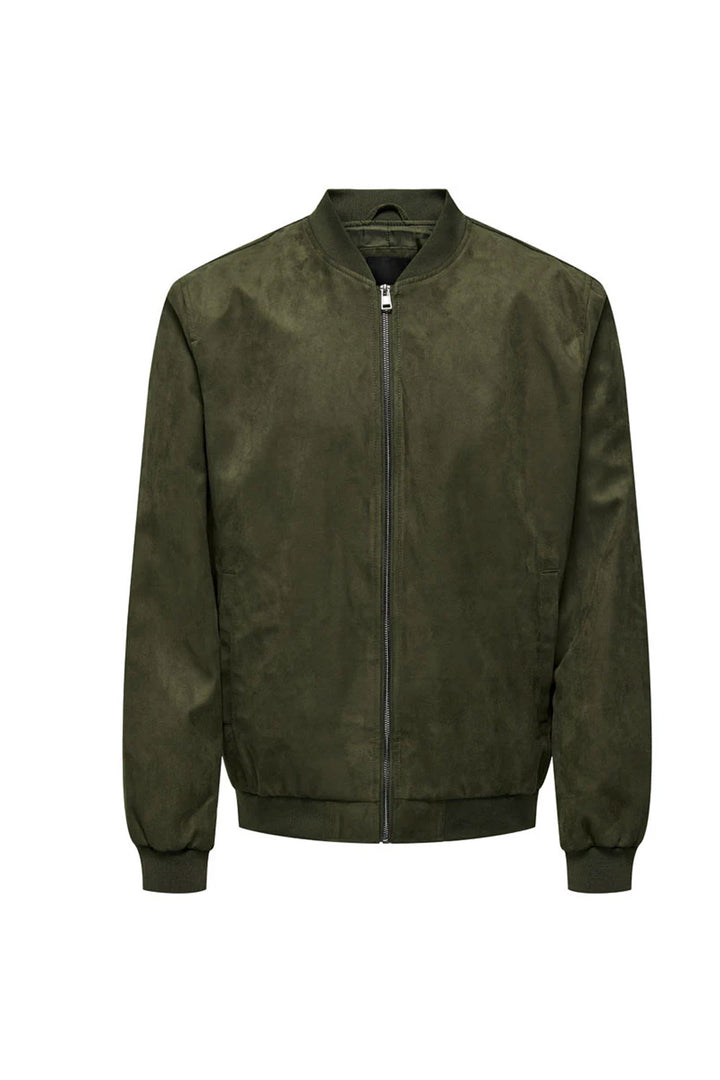 Giubbino verde stile bomber Only&Sons