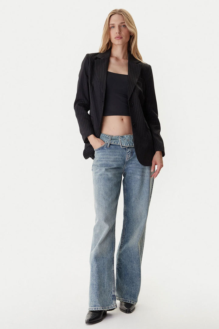 Blazer gessato oversize di Only