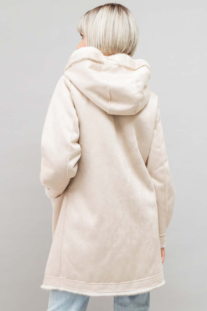 Ecopelliccia double-face beige Yes Zee