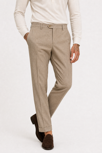 Pantalone da uomo beige