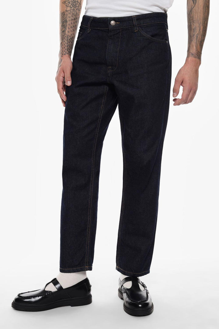 Jeans straight dark blu Imperial uomo