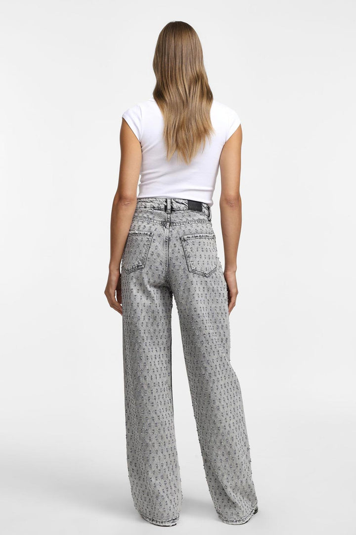 Jeans wide grigi di Please