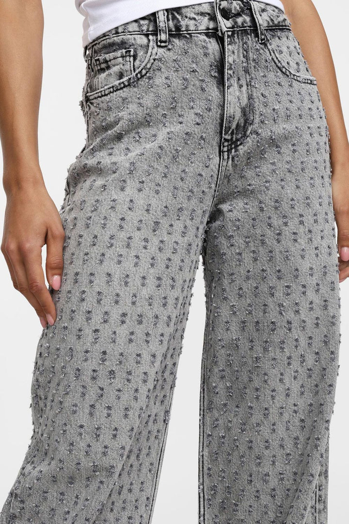 Jeans wide grigi di Please