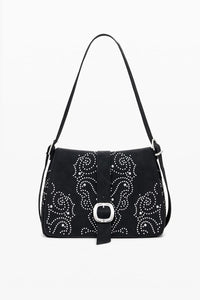 Borsa nera con fibbia 