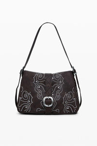 Borsa marrone con fibbia 