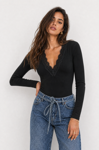 Body manica lunga nero