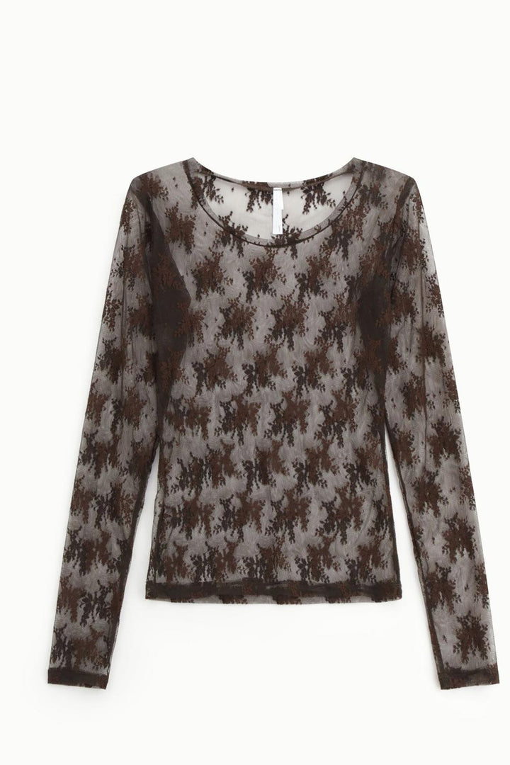 Maglia trasparente marrone Imperial donna