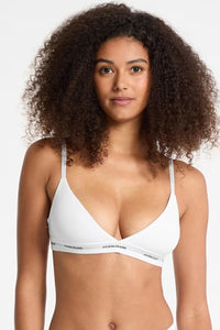 Bralette bianca a triangolo