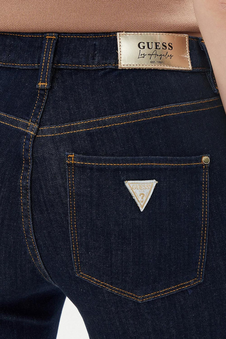 Jeans straight blu da donna di Guess