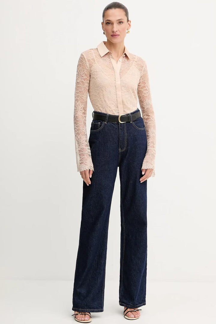 Camicia in pizzo trasparente Guess