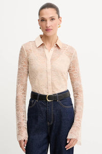 Camicia in pizzo trasparente Guess