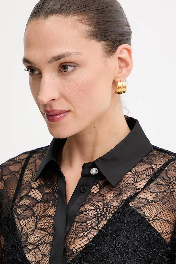 Camicia in pizzo trasparente Guess