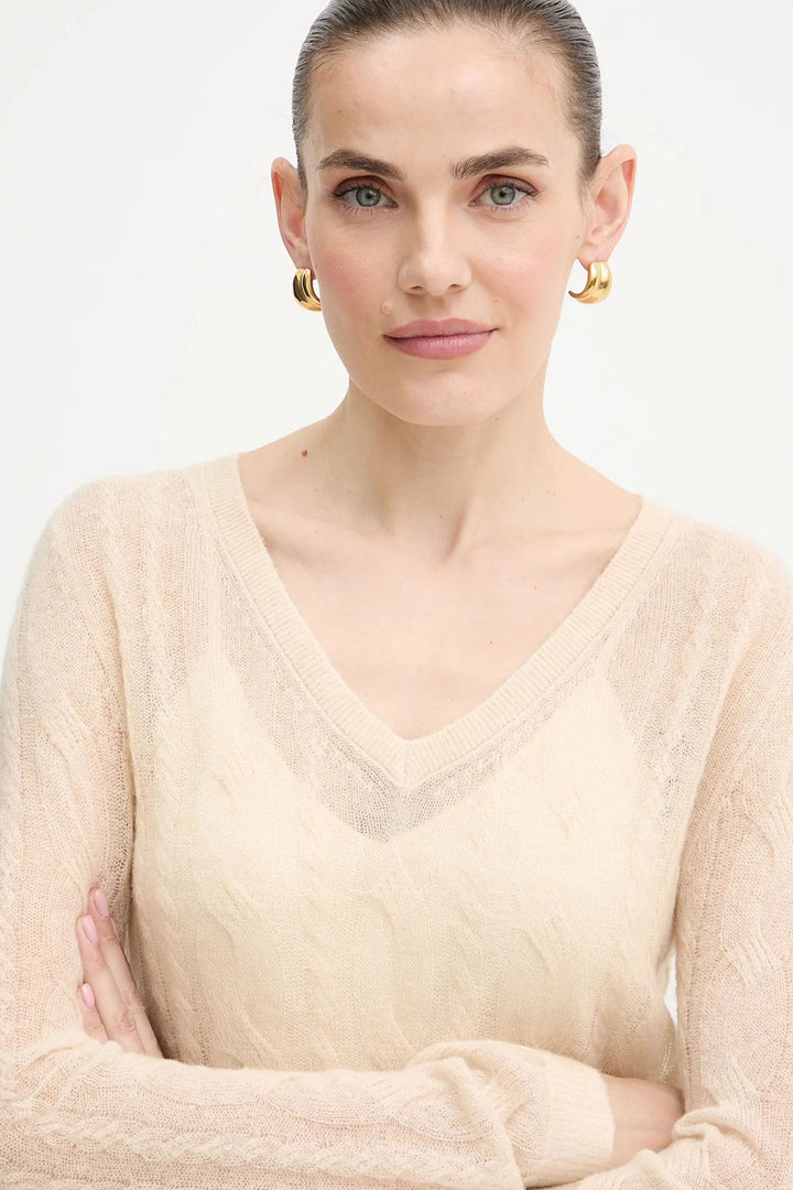 Pullover sottile a coste Guess